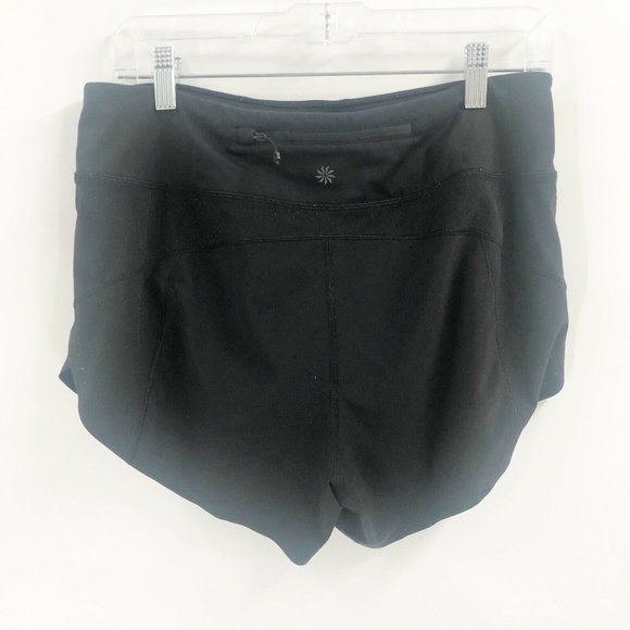 Athleta Run With it 3" Shorts Black Sz Small Sp 20 - Picture 2 of 5